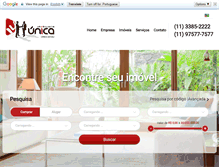 Tablet Screenshot of imobiliariaunica.com.br
